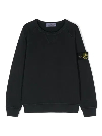 STONE ISLAND COMPASS-BADGE COTTON SWEATSHIRT