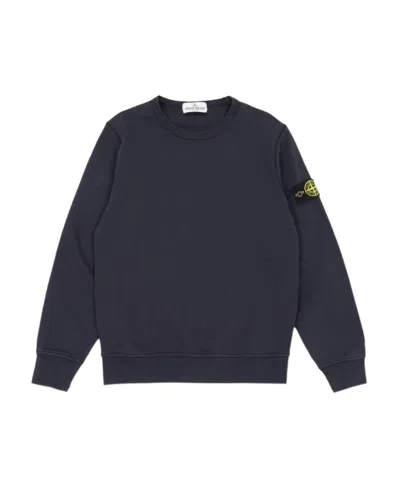 STONE ISLAND STONE ISLAND JUNIOR COMPASS-BADGE CREWNECK SWEATSHIRT