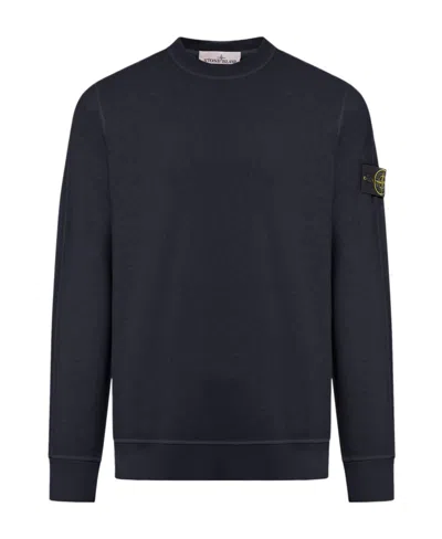 STONE ISLAND STONE ISLAND LOGO PATCH CREWNECK SWEATSHIRT