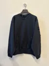 Stone Island Compass-badge Cotton Sweatshirt In Blue