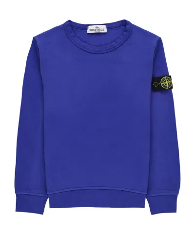 STONE ISLAND STONE ISLAND JUNIOR COMPASS-BADGE CREWNECK SWEATSHIRT
