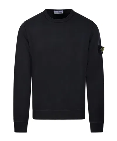 STONE ISLAND STONE ISLAND LOGO PATCH CREWNECK SWEATSHIRT