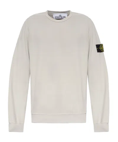 STONE ISLAND STONE ISLAND LOGO PATCH CREWNECK SWEATSHIRT