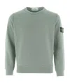 Stone Island Compass-badge Cotton Sweatshirt In Gray