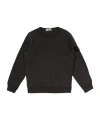 Stone Island Compass-badge Cotton Sweatshirt In Gray