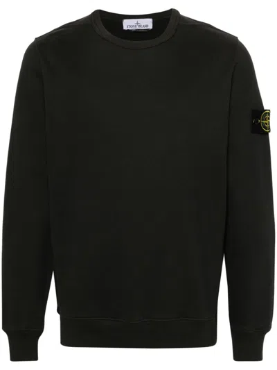 STONE ISLAND COMPASS-BADGE COTTON SWEATSHIRT