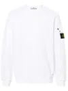 Stone Island Compass-badge Jersey-knit Jumper In White