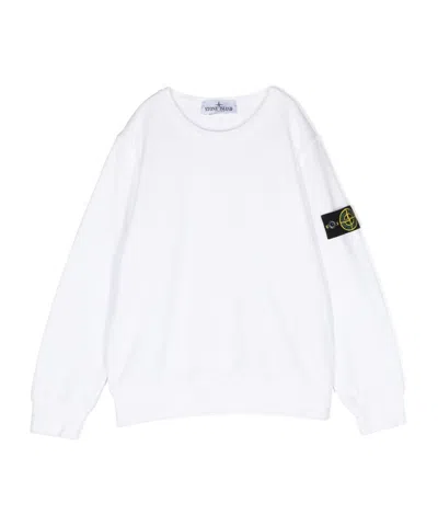 STONE ISLAND STONE ISLAND JUNIOR COMPASS-BADGE CREWNECK SWEATSHIRT