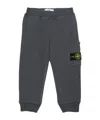 Stone Island Compass Badge Cotton Track Pants In Gray