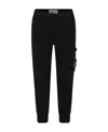 Stone Island Compass-badge Cotton Track Trousers In Black