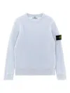 Stone Island Compass-badge Crew-neck Jumper In Gray