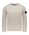 Stone Island 508a3 Maglia In Lana In White