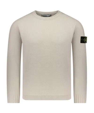 STONE ISLAND STONE ISLAND LOGO PATCH CREWNECK JUMPER