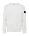 Stone Island Compass-badge Jersey-knit Jumper In White