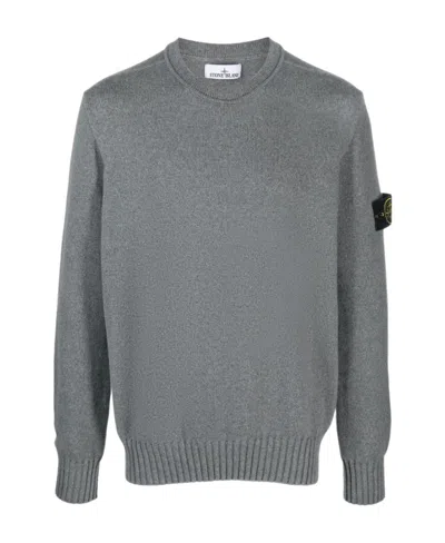 STONE ISLAND STONE ISLAND LOGO PATCH CREWNECK JUMPER