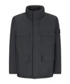 Stone Island Compass-badge Field Jacket In Black