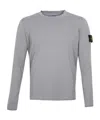 Stone Island Men Grey Cotton Crewneck Sweatshirt In Gray