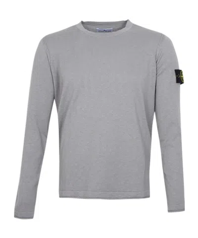 STONE ISLAND COMPASS-BADGE FINE-KNIT JUMPER
