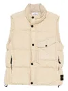 Stone Island Down Vest In Lightweight Nylon Reps Jackets Beige