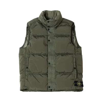 Pre-owned Stone Island Compass Badge Gilet 'musk' | Brown | Men's Size L