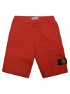 Stone Island Loose Waist Shorts In Orange