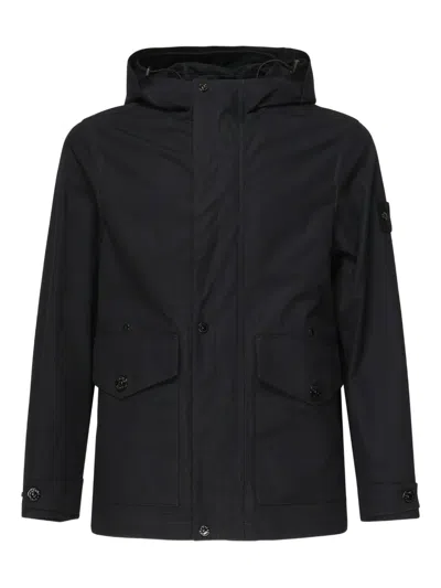 STONE ISLAND COMPASS-BADGE HOODED JACKET