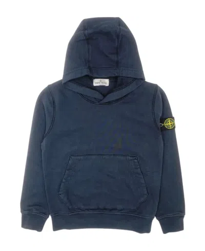 Stone Island Compass-badge Hoodie In Blue