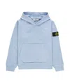 Stone Island Compass-patch Cotton Sweatshirt In Blue