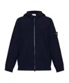 Stone Island Cotton Sweatshirt With Iconic Logo Patch In Blue