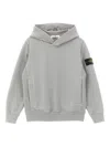 Stone Island Compass-badge Hoodie In Gray