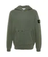 Stone Island Compass-badge Hoodie In Green