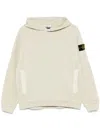 Stone Island Compass-badge Hoodie In Neutrals