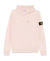 Stone Island Compass-badge Hoodie In Pink