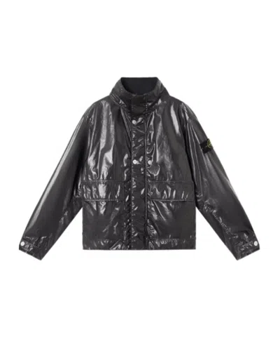 Stone Island Compass-badge Jacket In Black