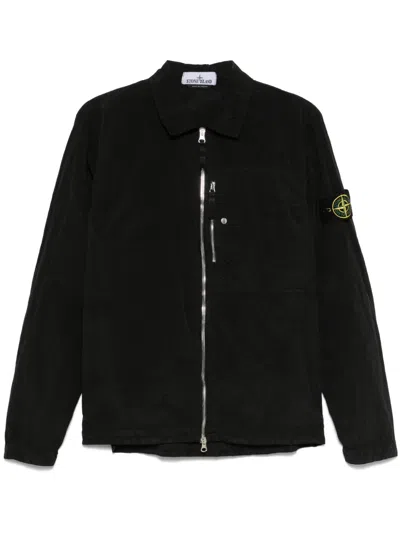 Stone Island Compass-badge Jacket In Black