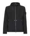 Stone Island Black Crinkle Reps R-ny Hooded Jacket In Black