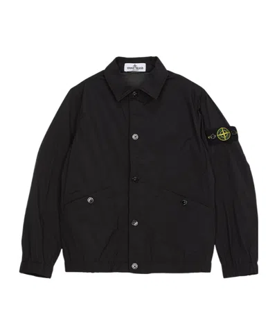 Stone Island Compass-badge Jacket In Black