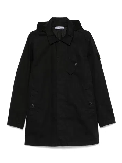 Stone Island Compass-badge Jacket In Black