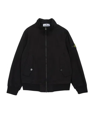 Stone Island Kids' Compass-badge Jacket In Black