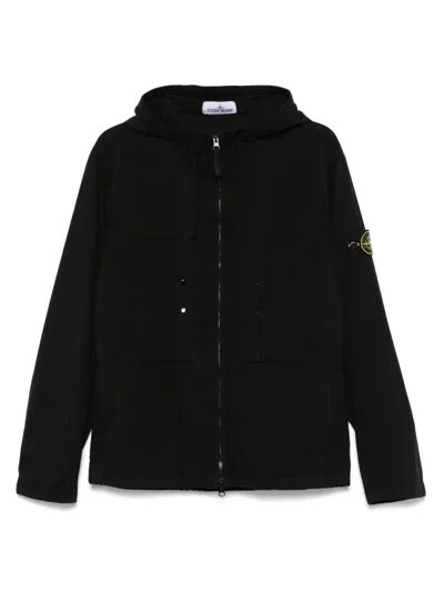Stone Island Compass-badge Jacket In Black