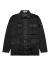 Stone Island Compass-badge Jacket In Black