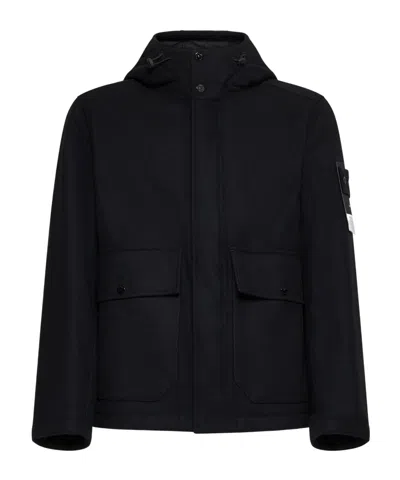 Stone Island Compass-badge Jacket In Black