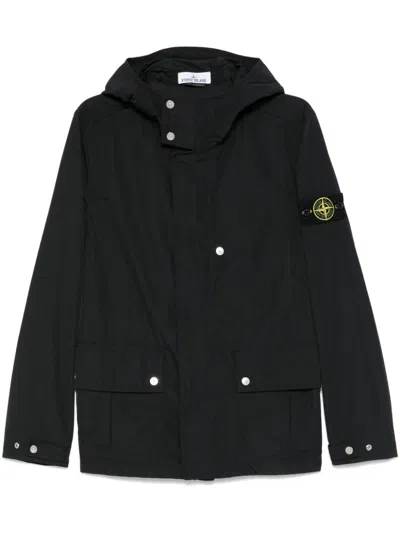 Stone Island Compass-badge Jacket In Black