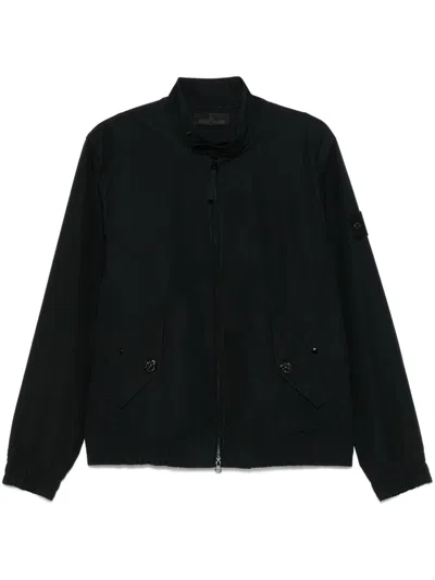 Stone Island Compass-badge Jacket In Blue