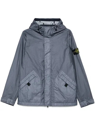 Stone Island Compass-badge Jacket In Blue
