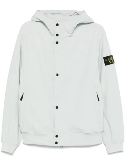 Stone Island Compass-badge Jacket In Blue