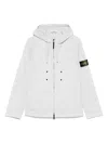 Stone Island Hooded Parka In Blue