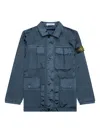 Stone Island Compass-badge Jacket In Blue