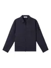 Stone Island Comfort-fit Overshirt With Gusseted Chest Pocket In Blue
