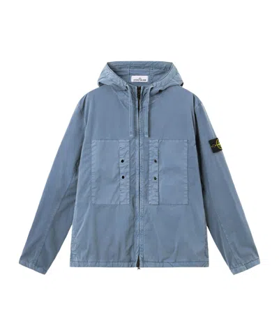 Stone Island Compass-badge Jacket In Blue